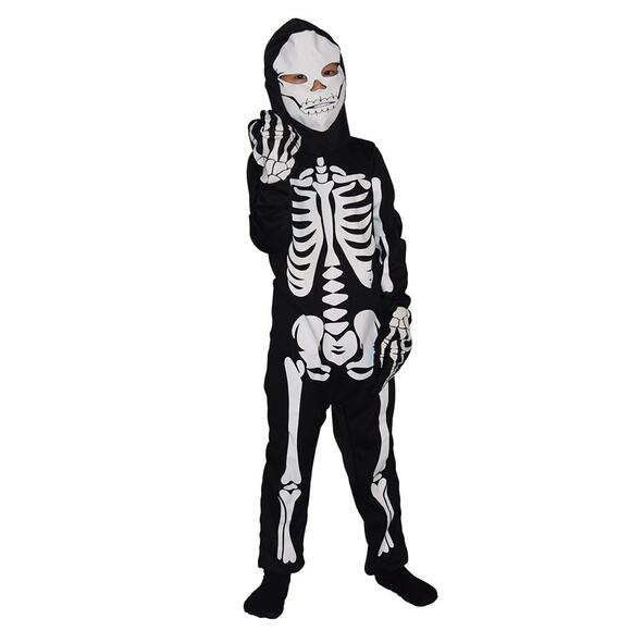 Kids' Skeleton Costume - Skeleton Ghost Role-Playing Outfit for Halloween - Picture 2 of 9